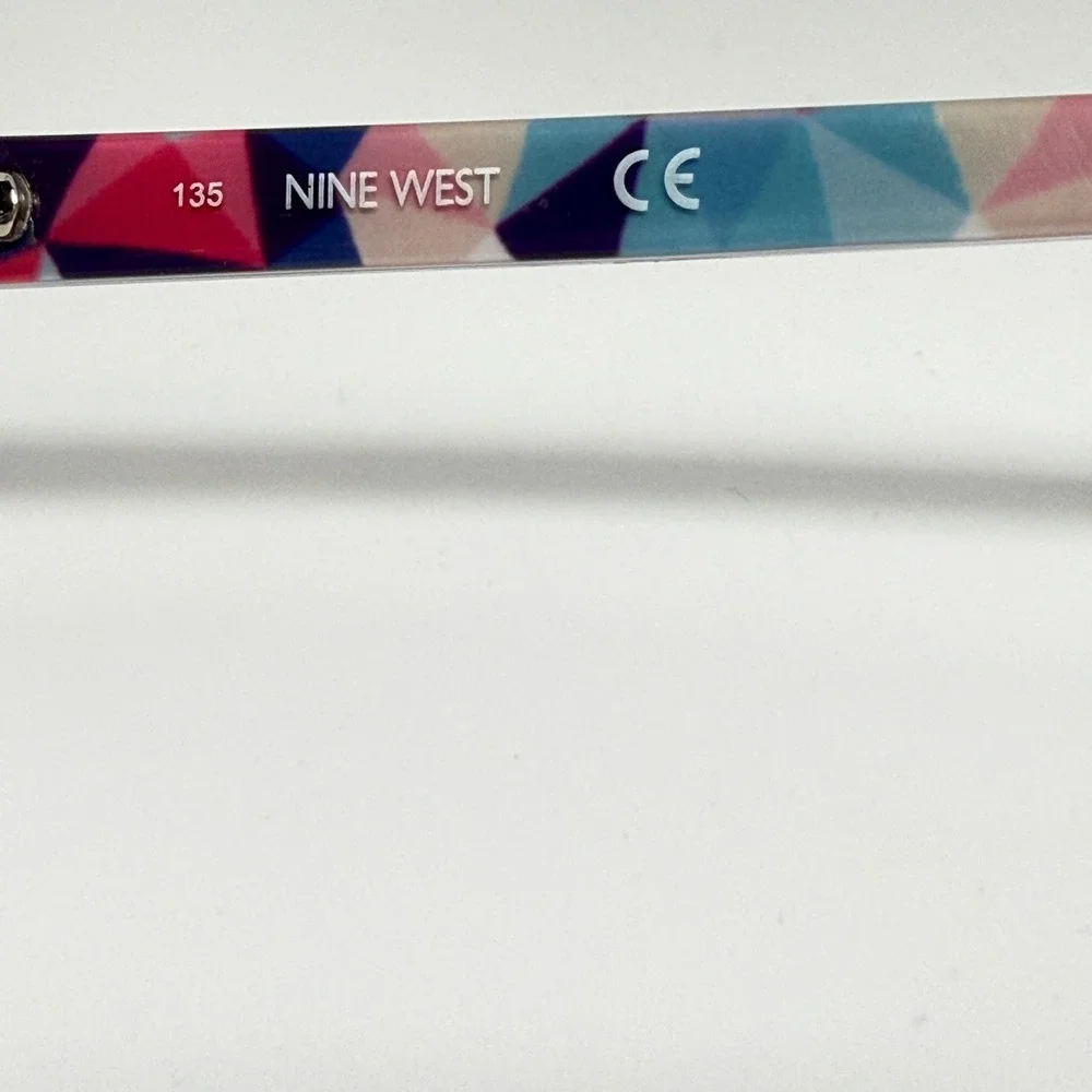 Nine West NW1088 001 Black Silver Eyeglasses Frames‎ 49-14-135 Geometric 22138